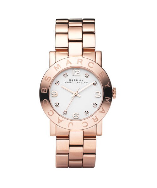 Marc by Marc Jacobs（マークバイマークジェイコブス）の「MARC BY MARC JACOBS 'Amy' Crystal Bracelet Watch, 36mm（アナログ腕時計・レディース・Rose Gold）」の4枚目の写真