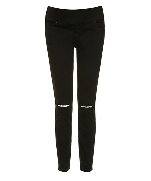 TOPSHOP(トップショップ)の「Topshop Moto 'Jamie' Dark Wash Ripped Slim Maternity Jeans (Black)(デニムパンツ・レディース・Black・Maternity 12R/Maternity 10R/Maternity 8R/Maternity 6R/Maternity 4R)」の3枚目の写真