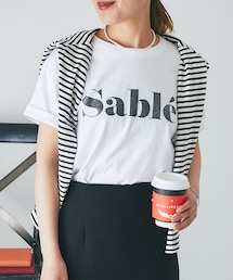 un dix cors | 《予約》Sable箔プリントTee(Tシャツ/カットソー)