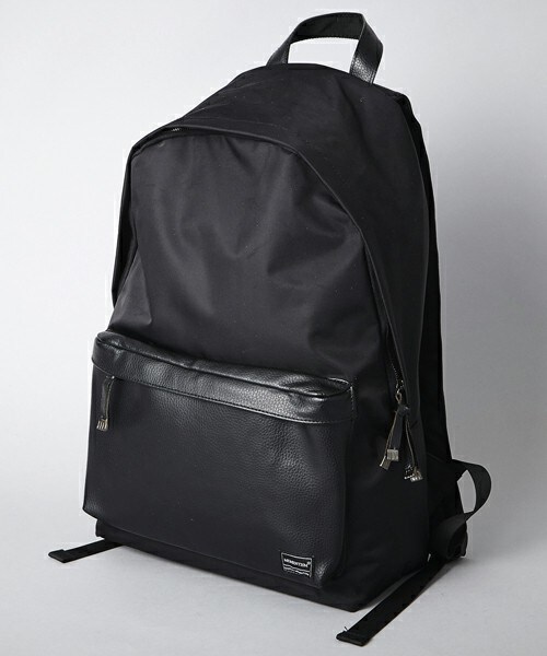 MEMENTISM（メメントイズム）の「STAR.P レザー×ナイロン ショルダースタッズバックパック（バックパック/リュック・メンズ・ブラック/カモフラージュ/アニマル・FREE）」の6枚目の写真