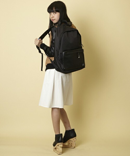 MEMENTISM（メメントイズム）の「STAR.P レザー×ナイロン ショルダースタッズバックパック（バックパック/リュック・メンズ・ブラック/カモフラージュ/アニマル・FREE）」の19枚目の写真