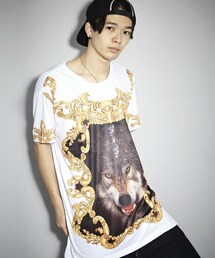 PUBLIC EYES | PE-35 ウルフグラフィック ビッグTシャツ(Tシャツ/カットソー)