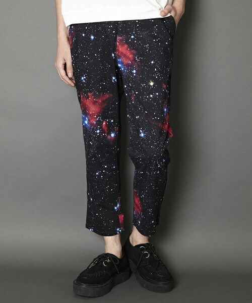 PUBLIC EYES（パブリックアイズ）の「PE-47 スペースグラフィッククロップドパンツ（その他パンツ・メンズ・ブラック・SMALL/MEDIUM）」の12枚目の写真