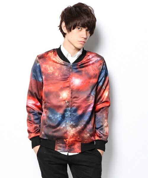 PUBLIC EYES（パブリックアイズ）の「PE-50 スペースグラフィックブルゾン PUBLICEYES（ブルゾン・メンズ・ブルー/レッド・SMALL/MEDIUM）」の13枚目の写真