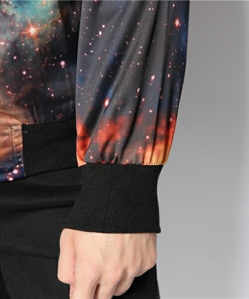 PUBLIC EYES（パブリックアイズ）の「PE-50 スペースグラフィックブルゾン PUBLICEYES（ブルゾン・メンズ・ブルー/レッド・SMALL/MEDIUM）」の16枚目の写真