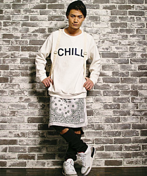 MEMENTISM（メメントイズム）の「バンダナスカート MD13AW-GD01（スカート・メンズ・ホワイト/ブラック/サックスブルー/ネイビー/レッド・FREE）」の14枚目の写真