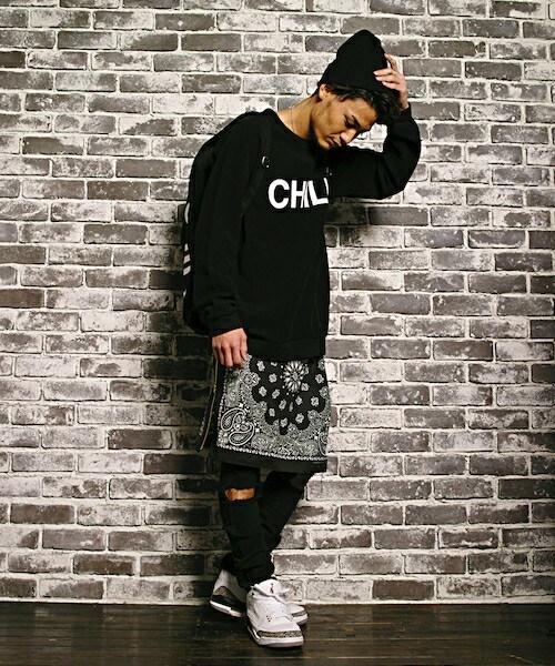 MEMENTISM（メメントイズム）の「バンダナスカート MD13AW-GD01（スカート・メンズ・ホワイト/ブラック/サックスブルー/ネイビー/レッド・FREE）」の12枚目の写真