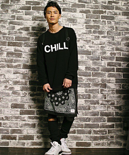 MEMENTISM（メメントイズム）の「バンダナスカート MD13AW-GD01（スカート・メンズ・ホワイト/ブラック/サックスブルー/ネイビー/レッド・FREE）」の10枚目の写真