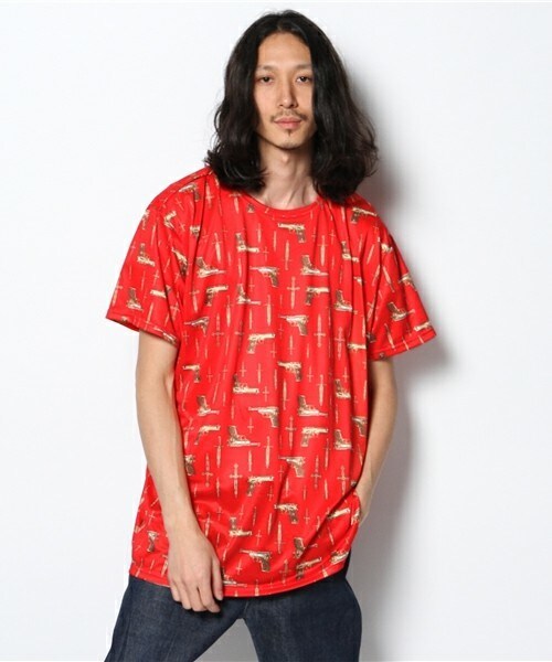 PUBLIC EYES（パブリックアイズ）の「LEC-252 グラフィックプリントTシャツ PUBLIC EYES×LEGENDA（Tシャツ/カットソー・メンズ・ブラック/ネイビー/レッド・SMALL/MEDIUM）」の12枚目の写真