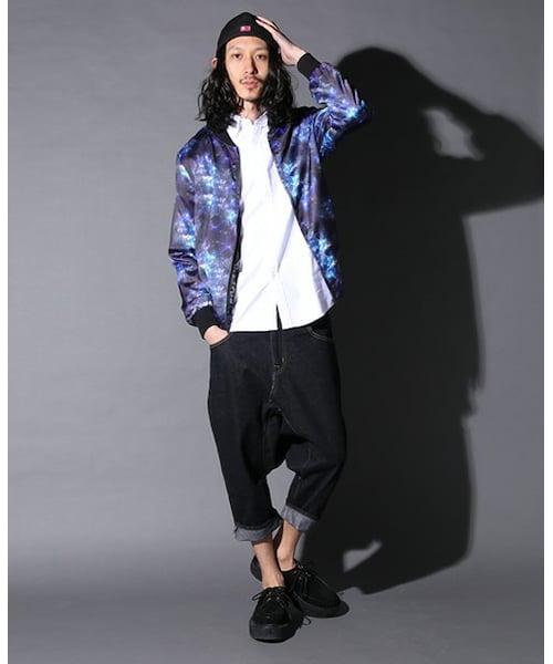 PUBLIC EYES（パブリックアイズ）の「PE-59 グラフィックブルゾン PUBLIC EYES（ブルゾン・メンズ・ブルー・SMALL/MEDIUM）」の5枚目の写真