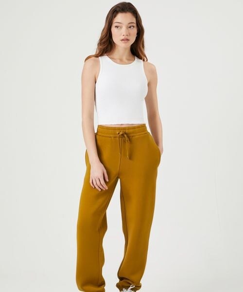 FOREVER 21（フォーエバー トゥエンティーワン）の「スウェットジョガーパンツ（その他・ブラウン18/ベージュ50・S/M）」の3枚目の写真