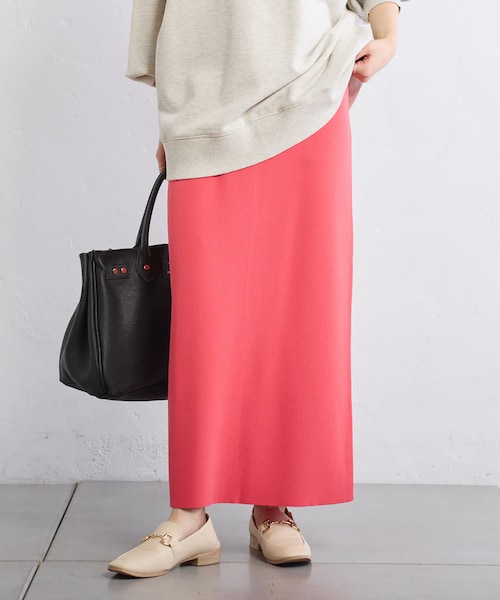 PUAL CE CIN（ピュアルセシン）の「【Du noir】ナロースカート（スカート・レディース・ライトグレー/ピンク/ブルー/グリーン/ブラック・FREE）」の5枚目の写真