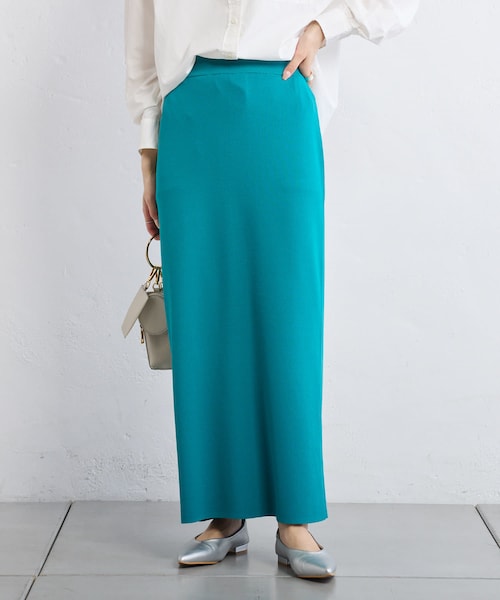 PUAL CE CIN（ピュアルセシン）の「【Du noir】ナロースカート（スカート・レディース・ライトグレー/ピンク/ブルー/グリーン/ブラック・FREE）」の3枚目の写真