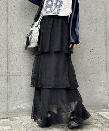 CIAOPANIC | メッシュティアードロングスカート(スカート)