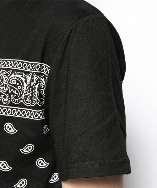 PUBLIC EYES（パブリックアイズ）の「PE-68 サイドZIPドッキングバンダナカットソー（Tシャツ/カットソー・メンズ・ブラック・SMALL/MEDIUM/LARGE）」の13枚目の写真