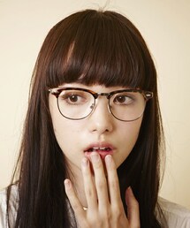 MEMENTISM | ME-09W ブロウタイプメガネ　眼鏡 伊達メガネ だて眼鏡(メガネ)