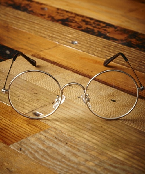 MEMENTISM（メメントイズム）の「ME-10W 丸めがね　丸眼鏡 伊達メガネ だて眼鏡（メガネ・レディース・シルバー・FREE）」の3枚目の写真