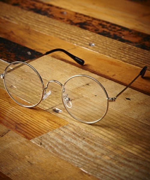 MEMENTISM（メメントイズム）の「ME-10W 丸めがね　丸眼鏡 伊達メガネ だて眼鏡（メガネ・レディース・シルバー・FREE）」の2枚目の写真