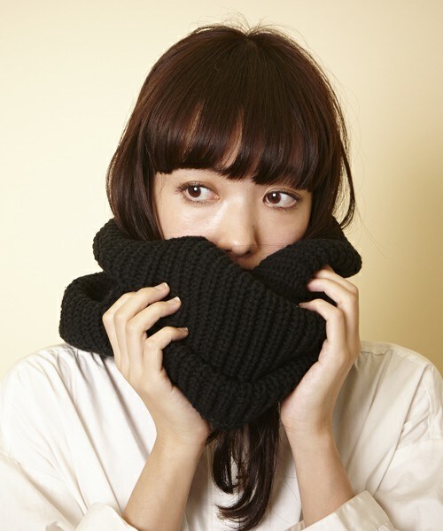 MEMENTISM（メメントイズム）の「ZO-51W スヌード（ストール/ショール・レディース・ブラック/ベージュ/ブルー/イエロー・FREE）」の5枚目の写真