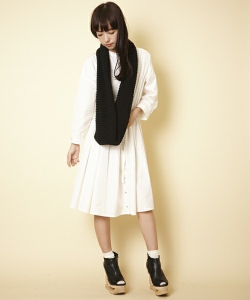 MEMENTISM（メメントイズム）の「ZO-51W スヌード（ストール/ショール・レディース・ブラック/ベージュ/ブルー/イエロー・FREE）」の7枚目の写真