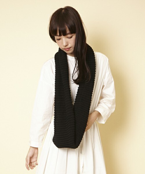 MEMENTISM（メメントイズム）の「ZO-51W スヌード（ストール/ショール・レディース・ブラック/ベージュ/ブルー/イエロー・FREE）」の6枚目の写真