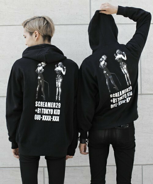 MEMENTISM（メメントイズム）の「Usuke Devil プリントZIPパーカー SCREMER29（パーカー・メンズ・ブラック・MEDIUM/LARGE）」の4枚目の写真