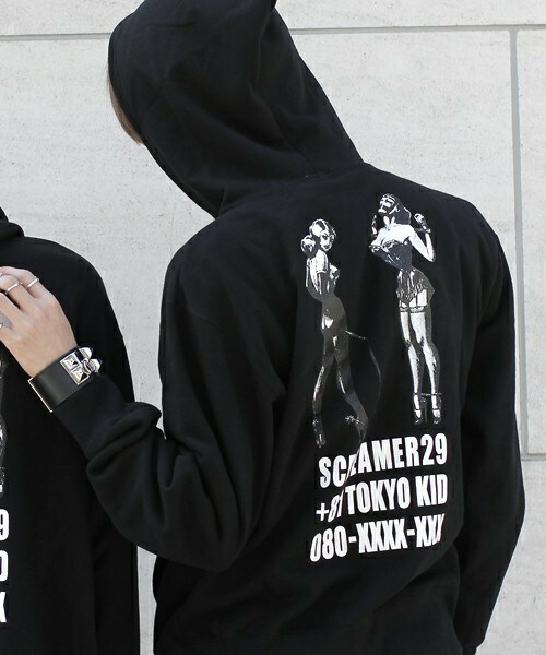 MEMENTISM（メメントイズム）の「Usuke Devil プリントZIPパーカー SCREMER29（パーカー・メンズ・ブラック・MEDIUM/LARGE）」の15枚目の写真