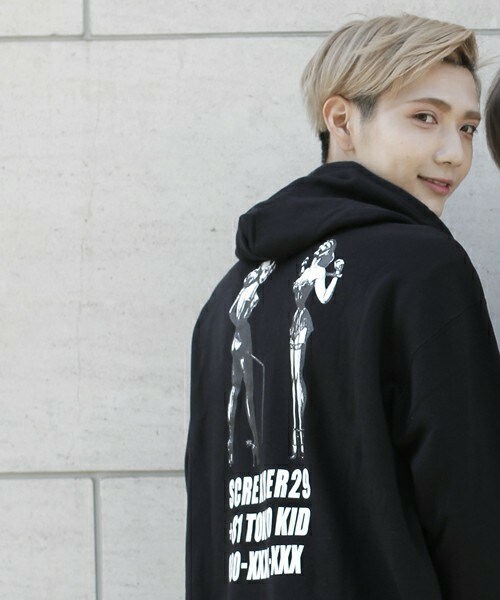 MEMENTISM（メメントイズム）の「Usuke Devil プリントZIPパーカー SCREMER29（パーカー・メンズ・ブラック・MEDIUM/LARGE）」の9枚目の写真