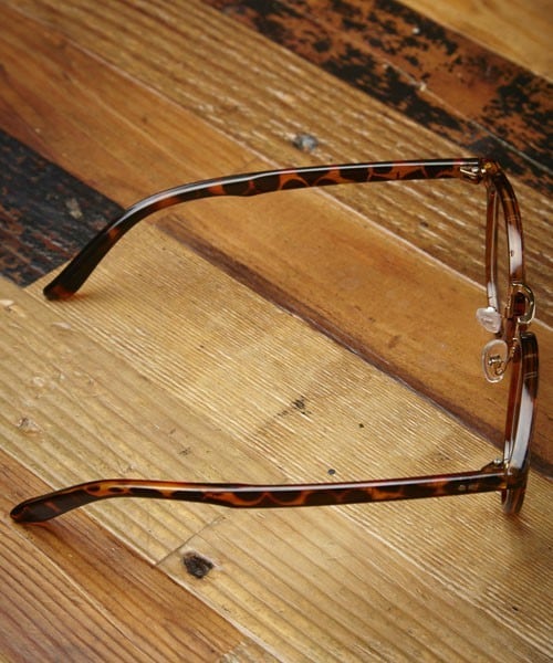 MEMENTISM(メメントイズム)の「ME-13 コンビネーションフレームメガネ 眼鏡 伊達眼鏡 だてメガネボストンメガネ (メガネ・メンズ・ブラック/ブラウン・FREE)」の10枚目の写真