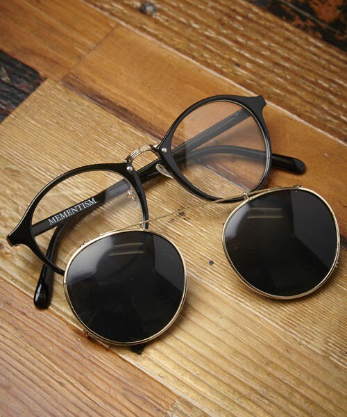 MEMENTISM（メメントイズム）の「ME-14 クリップオンコンビネーションフレームサングラス 眼鏡 伊達眼鏡 だてメガネ（サングラス・メンズ・ブラック/ブラウン・FREE）」の10枚目の写真