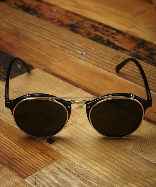 MEMENTISM（メメントイズム）の「ME-14 クリップオンコンビネーションフレームサングラス 眼鏡 伊達眼鏡 だてメガネ（サングラス・メンズ・ブラック/ブラウン・FREE）」の6枚目の写真