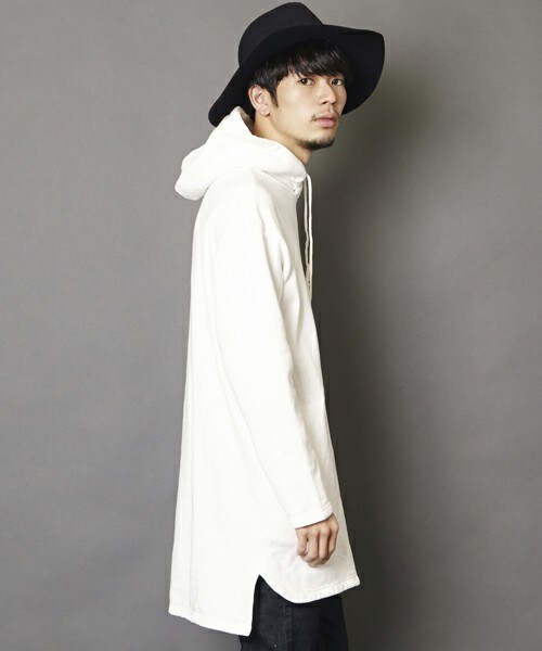 unrelaxing(アンリラクシング)の「UR-96 オーバーサイズプルオーバーパーカー(パーカー・メンズ・ホワイト/ブラック/グレー・SMALL/MEDIUM)」の10枚目の写真