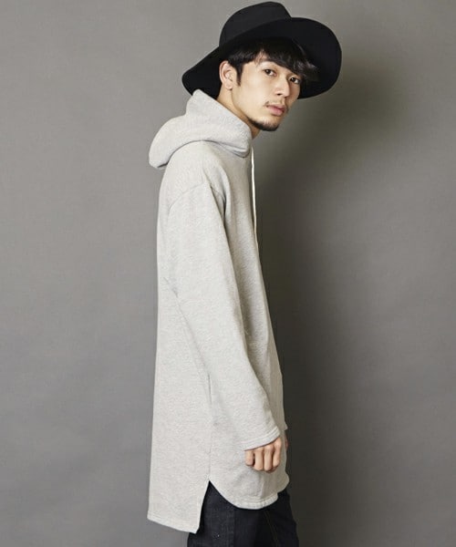 unrelaxing(アンリラクシング)の「UR-96 オーバーサイズプルオーバーパーカー(パーカー・メンズ・ホワイト/ブラック/グレー・SMALL/MEDIUM)」の15枚目の写真