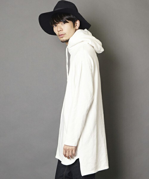 unrelaxing(アンリラクシング)の「UR-96 オーバーサイズプルオーバーパーカー(パーカー・メンズ・ホワイト/ブラック/グレー・SMALL/MEDIUM)」の11枚目の写真