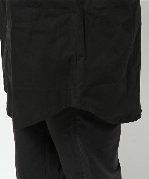 unrelaxing（アンリラクシング）の「UR-122 ロングベースボールシャツ ロング丈 ロングシャツ（シャツ/ブラウス・メンズ・ブラック・SMALL/MEDIUM）」の15枚目の写真