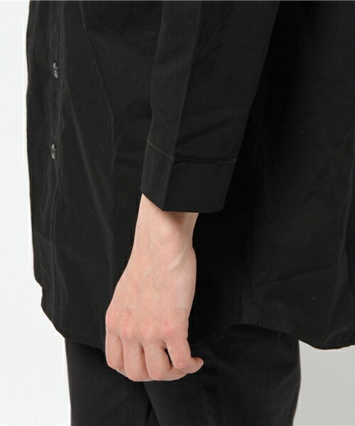 unrelaxing（アンリラクシング）の「UR-122 ロングベースボールシャツ ロング丈 ロングシャツ（シャツ/ブラウス・メンズ・ブラック・SMALL/MEDIUM）」の14枚目の写真