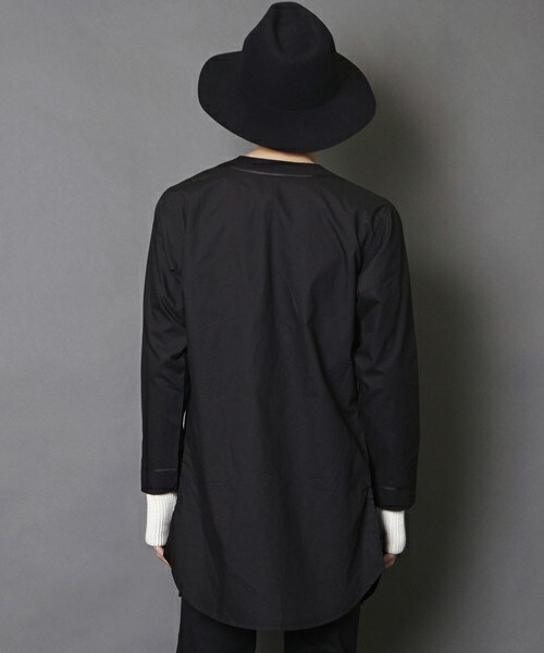 unrelaxing（アンリラクシング）の「UR-122 ロングベースボールシャツ ロング丈 ロングシャツ（シャツ/ブラウス・メンズ・ブラック・SMALL/MEDIUM）」の6枚目の写真
