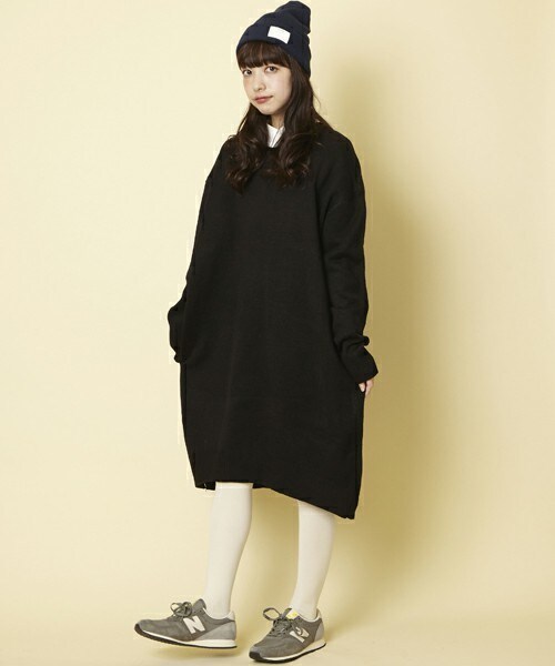 Louches（ルーシュ）の「LO-01 ロングニットワンピース（ワンピース・レディース・ブラック/グレー/レッド・FREE）」の8枚目の写真