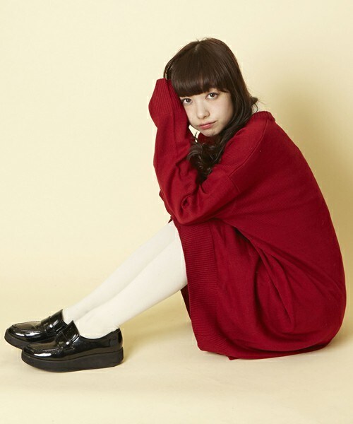 Louches（ルーシュ）の「LO-01 ロングニットワンピース（ワンピース・レディース・ブラック/グレー/レッド・FREE）」の3枚目の写真