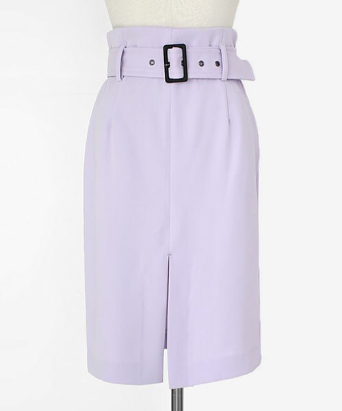 DHOLIC(ディーホリック)の「ウエストベルトセットミディスカート(スカート・レディース・アイボリー/ライトパープル/ディープブルー・S/M)」の3枚目の写真
