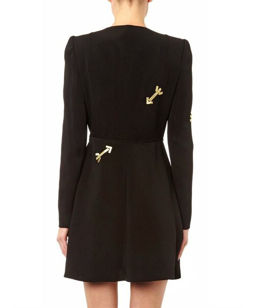CARVEN（カルヴェン）の「Carven Arrow-embroidered crepe dress