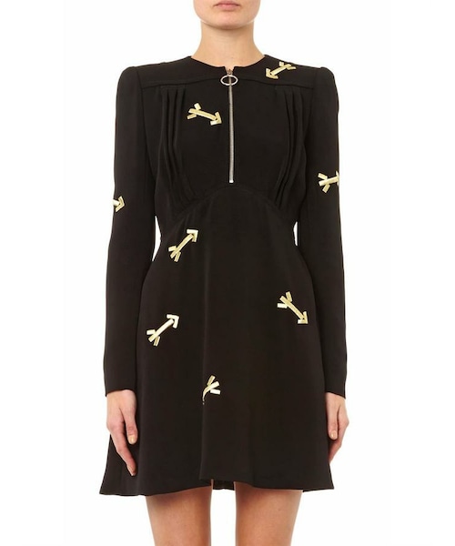 CARVEN（カルヴェン）の「Carven Arrow-embroidered crepe dress