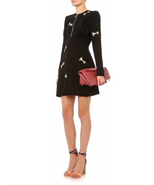 CARVEN ワンピース CARVEN（カルヴェン）の「Carven Arrow-embroidered crepe dress