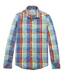 Timberland | 長袖　レーンリバー　チェックポプリン　シャツ(シャツ/ブラウス)