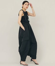 2024✨ カレンソロジー　コットンナイロンサロペットパンツ　ブラウン　F 2024✨ カレンソロジー コットンナイロンサロペットパンツ ブラウン F