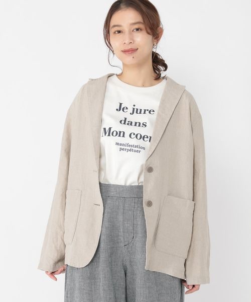 studio CLIP（スタディオクリップ）の「リネン100テーラード