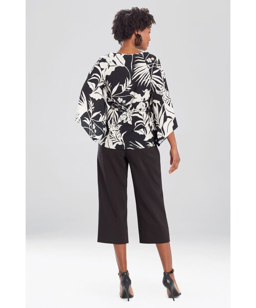 Josie Natori（ジョーシーナトリ）の「Aiko Printed CDC Butterfly Top（その他・レディース・Black・XS/S/M/L/XL）」の2枚目の写真