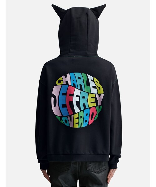 Charles Jeffrey Loverboy（チャールズジェフリーラバーボーイ）の「PRINTED LOGO EARS HOODIE