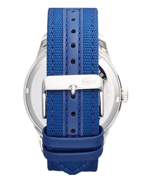 LACOSTE（ラコステ）の「Lacoste 'Auckland' Canvas Strap Watch, 44mm（アナログ腕時計・メンズ・Blue）」の3枚目の写真
