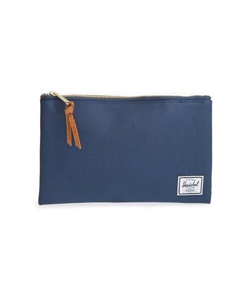 Herschel Supply（ハーシェルサプライ）の「Herschel Supply Co. 'Network - Medium' Canvas Pouch（バッグ・メンズ・Navy・10 1/2"W x 6 3/4"H x 1/2"D.）」の2枚目の写真